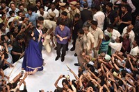 Sachin and Anushka Launching Vijayawada PVP Square Photos